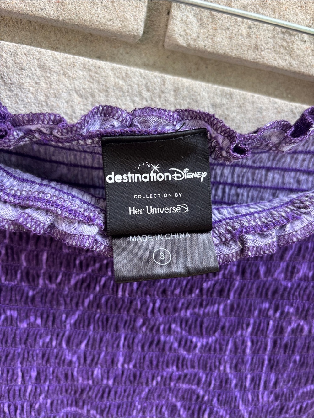 Her Universe Purple Off-Shoulder Floral Knit Top - Picture 5 of 9